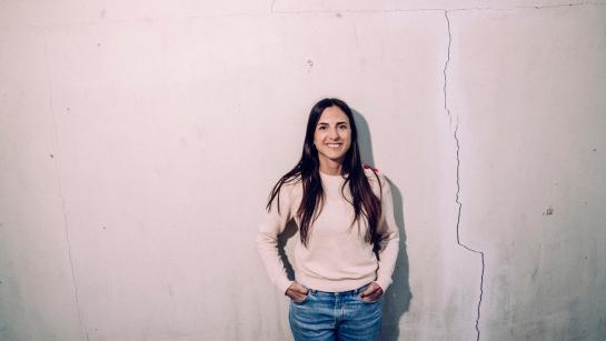 Aline De Vleminck van de onderzoeksgroep Zorg Rond het Levenseinde (VUB en UGent). Beeld © Stefaan Temmerman