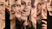 collage of portraits of female researchers by Lieve Blancquaert