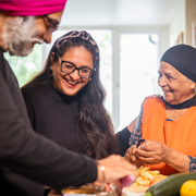 people in kitchen