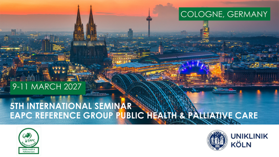 Banner seminar Public Health & Palliative Care, Cologne, Germany