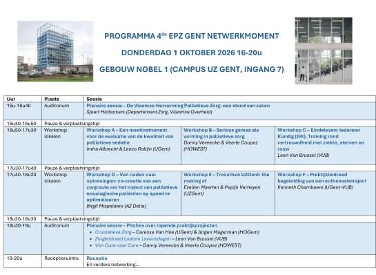 Programme EPZ day Ghent 1 October 2026