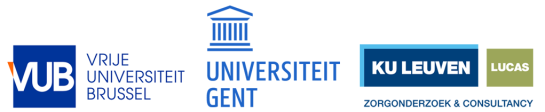 logo of VUB, Ghent University and KU Leuven Lucas